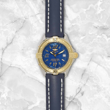         Quarzwerk, Breitling Breitling B-Class ST/GG Zifferblatt blau