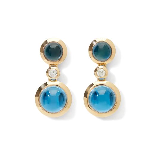 Tamara Comolli - Bouton 2 Cabochon Ohrringe Sky
