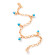 Tamara Comolli MIKADO Charm Armband 'Türkis' mit Diamant-Pavé - Bild 2