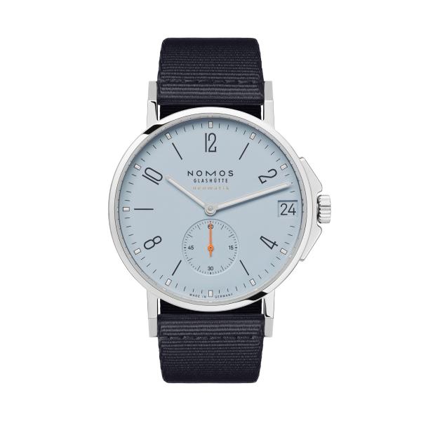 Unisex, NOMOS Glashütte Ahoi neomatik 38 Datum sky