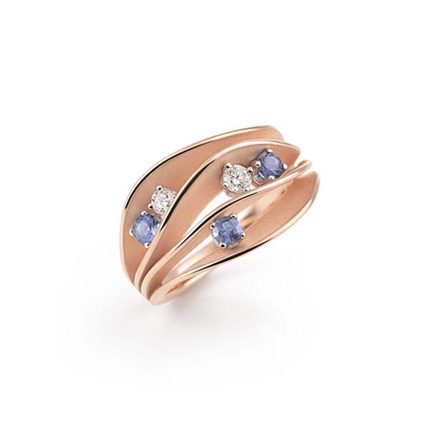 Ringe, Roségold, Annamaria Cammilli Dune Color Ring