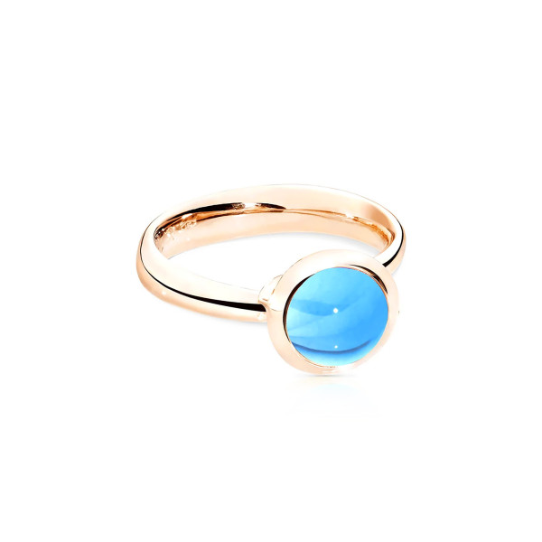 Tamara Comolli BOUTON Ring Small mit Swiss Topas - R-BOU-s-ToSw-rg