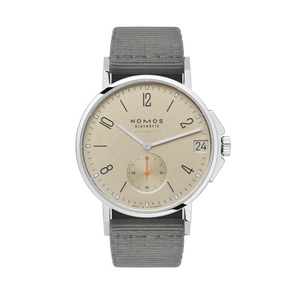 Unisex, NOMOS Glashütte Ahoi neomatik 38 Datum sand