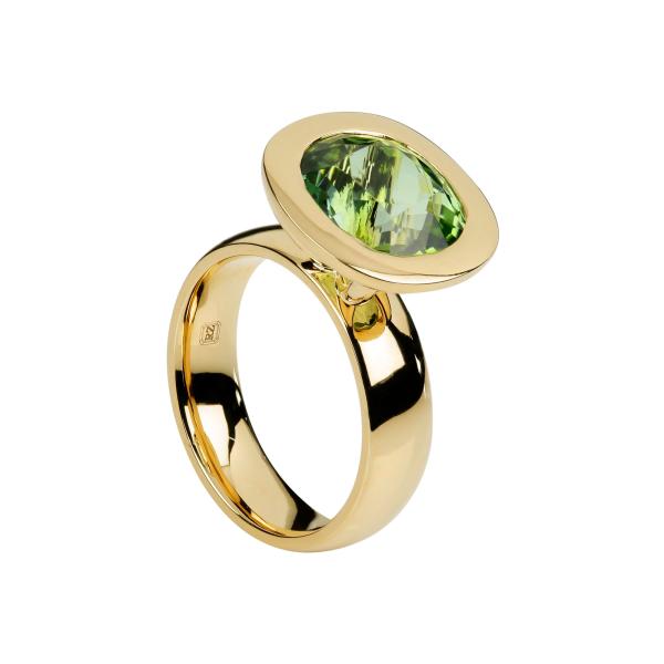Ringe, Gelbgold, ColorConcept by Natalie Ring mit Turmalin grün