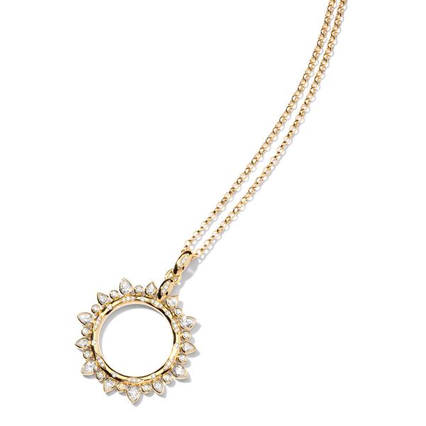 Tamara Comolli GYPSY Classic Sun large Halsketten-Set mit Diamanten (Ref: S-G-Cl-l-B2yg90)