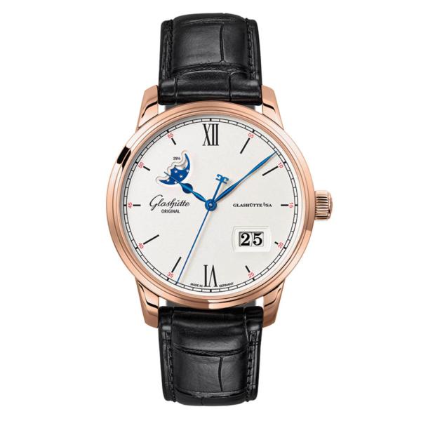 Unisex, Glashütte Original Senator Excellence 
Panoramadatum Mondphase