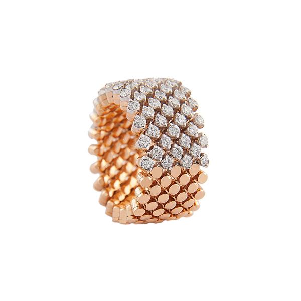 Ringe, Roségold, Serafino Consoli Brevetto Multi-Size Ring