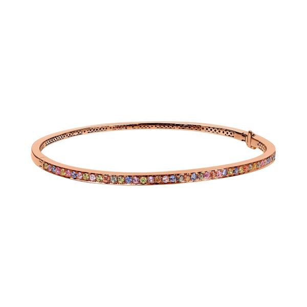 Armschmuck, Roségold, Ruppenthal Armreif Saphire fancy