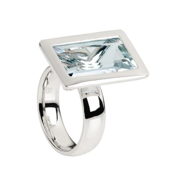 Ringe, Platin, ColorConcept by Natalie Ring mit Aquamarin