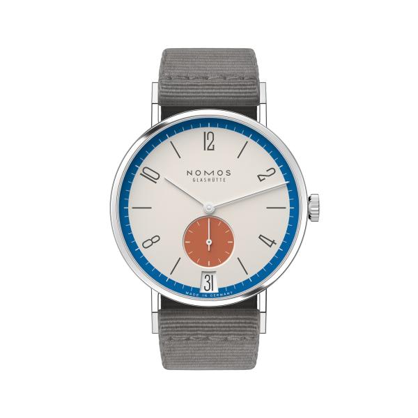 Unisex, NOMOS Glashütte Tangente 38 Datum Zirkus 