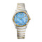 Bicolor, Gelbgold, Blau