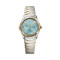 Bicolor, Gelbgold, Blau