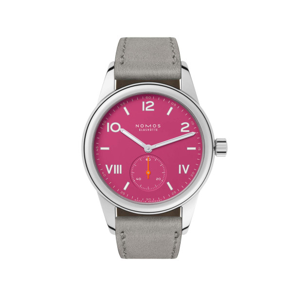         Damenuhr, Handaufzug, NOMOS Glashütte Club Campus deep pink