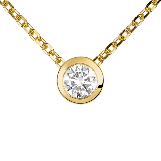         Gelbgold, Halsschmuck, Ruppenthal Collier Solitär