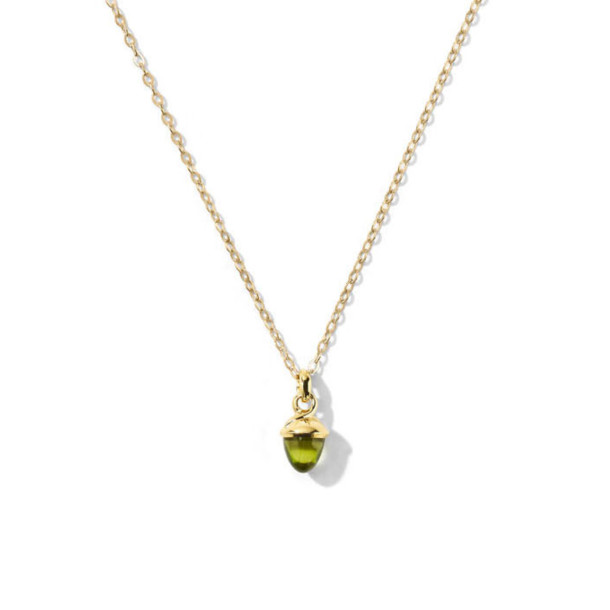         Gelbgold, Halsschmuck, Tamara Comolli myMIKADO Halskette mit Peridot