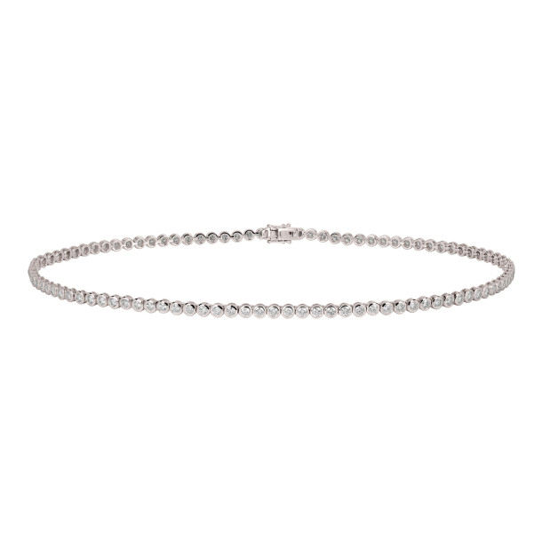         Weißgold, Halsschmuck, Ruppenthal Brillant-Collier „Tennis“