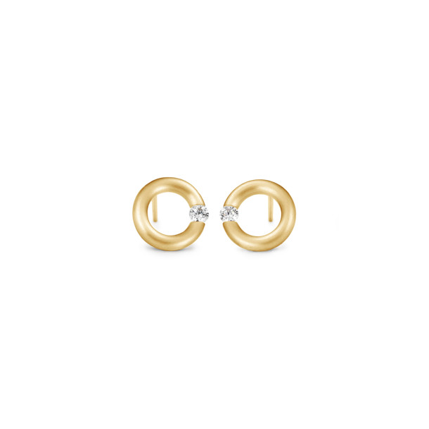        Gelbgold, Ohrringe, Niessing Spannring® Ohrstecker 