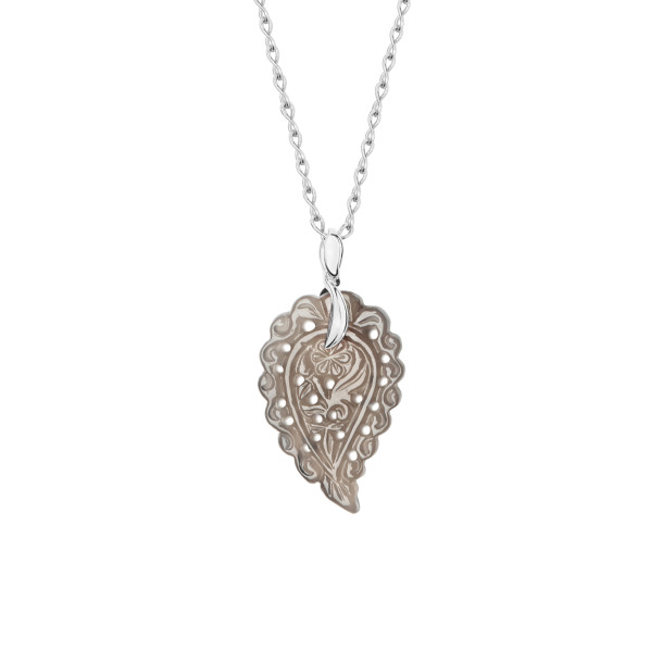         Weißgold, Halsschmuck, Tamara Comolli INDIA  Anhänger mit Chalcedon Small