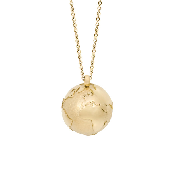         Gelbgold, Halsschmuck, Schmuckwerk Meine Welt Anhänger mit Halskette