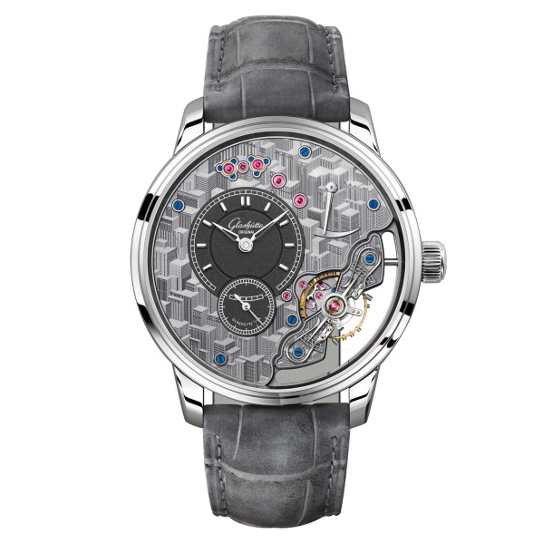         Damen- und Herrenuhr, Handaufzug, Glashütte Original PanoInverse Limitierte Edition