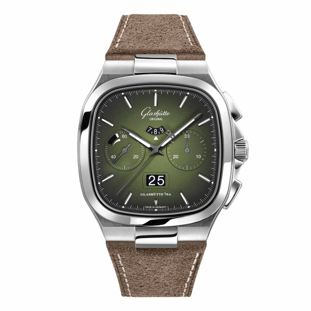         Damen- und Herrenuhr, Automatik, Glashütte Original Seventies Chronograph Panoramadatum