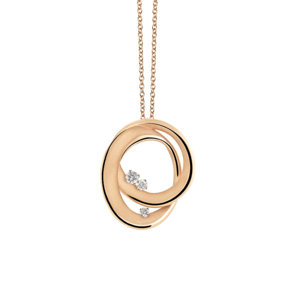         Roségold, Halsschmuck, Cammilli Firenze Icon Anhänger mit Halskette