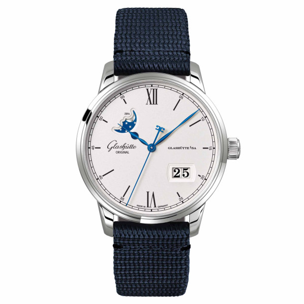         Damen- und Herrenuhr, Automatik, Glashütte Original Senator Excellence Panoramadatum Mondphase