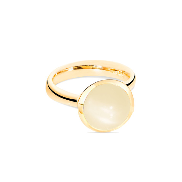         Gelbgold, Ringe, Tamara Comolli BOUTON Ring Large mit Mondstein