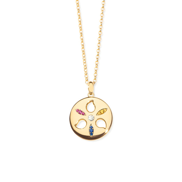         Gelbgold, Halsschmuck, Tamara Comolli SAND DOLLAR Anhänger Large