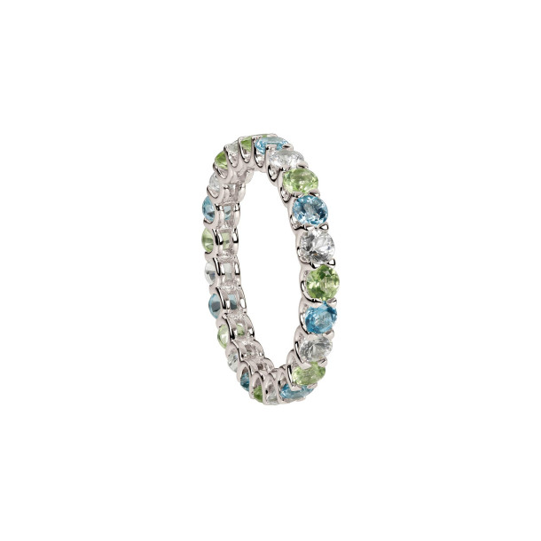         Weißgold, Ringe, Ruppenthal Memory Ring Saphire Peridote