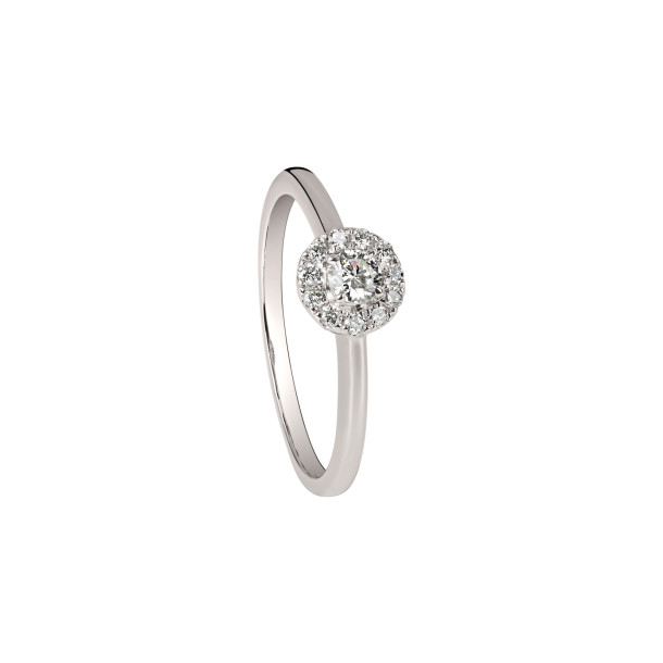         Weißgold, Ringe, Ruppenthal Brillant Ring "Halo"
