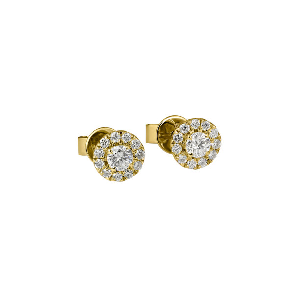        Gelbgold, Ohrringe, Ruppenthal Brillant Ohrstecker "Halo"