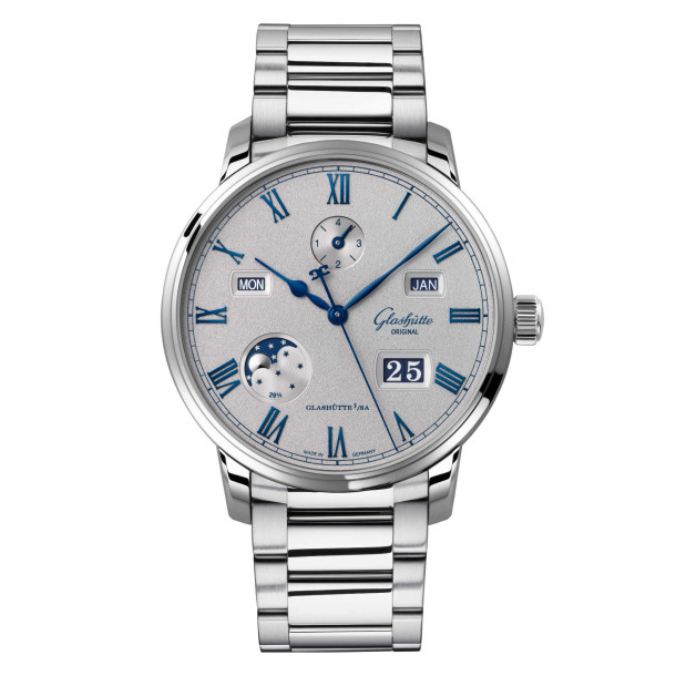         Damen- und Herrenuhr, Automatik, Glashütte Original Senator Ewiger Kalender 