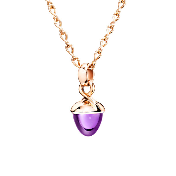         Roségold, Halsschmuck, Tamara Comolli MIKADO Bouquet Anhänger mit Amethyst