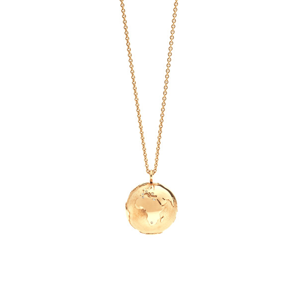         Gelbgold, Halsschmuck, Schmuckwerk Meine Welt Anhänger mit Halskette