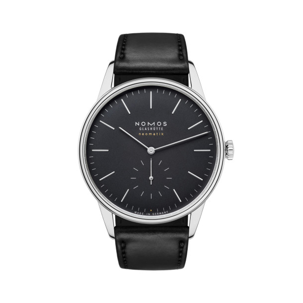         Damen- und Herrenuhr, Automatik, NOMOS Glashütte Orion neomatik 39 new black