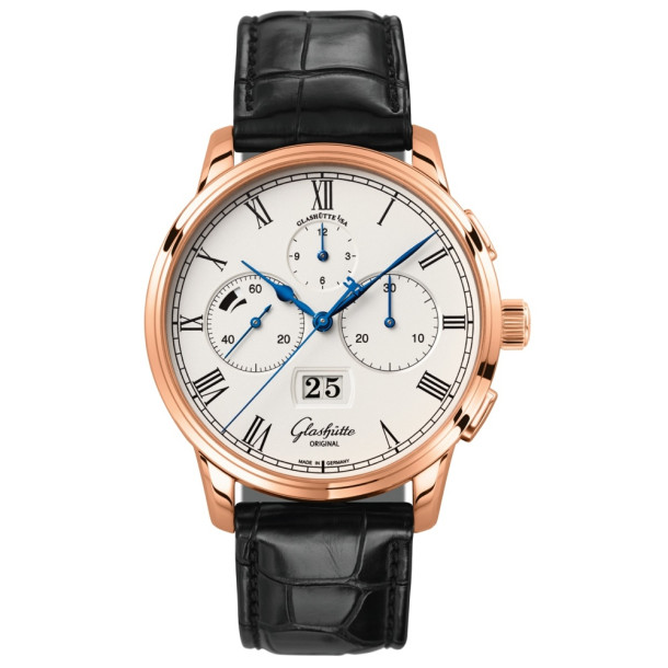         Damen- und Herrenuhr, Automatik, Glashütte Original Senator Chronograph 
Panoramadatum