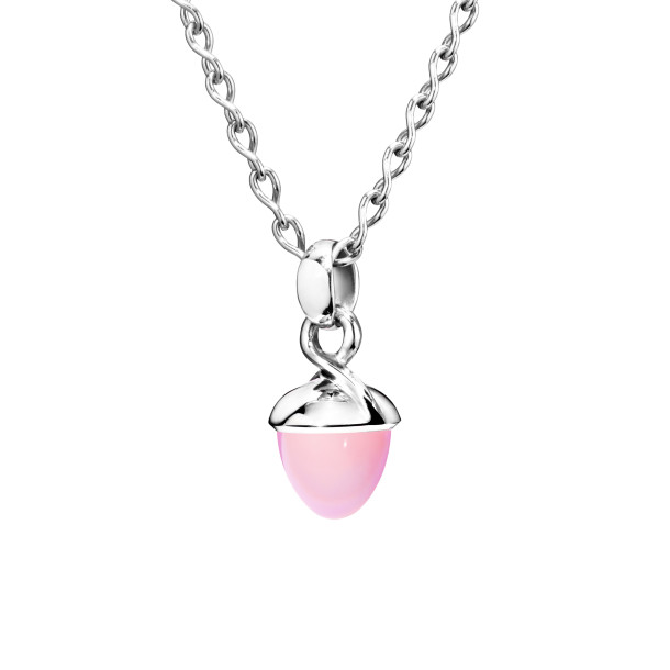         Weißgold, Halsschmuck, Tamara Comolli MIKADO Bouquet Anhänger mit Chalcedon