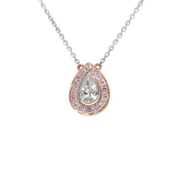         Weißgold, Halsschmuck, Ruppenthal Collier Diamanttropfen