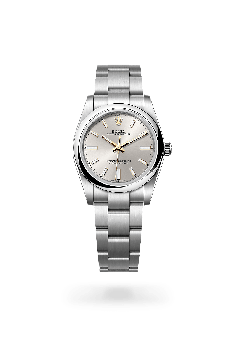 Rolex Oyster Perpetual 34 Herrenuhr (M124200-0001) Oyster, 34 mm, Edelstahl Oystersteel