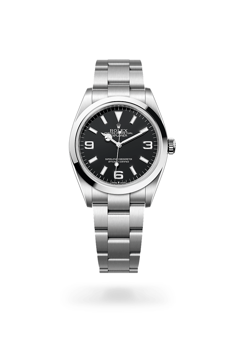 Rolex Explorer 36 Herrenuhr (M124270-0001) Oyster, 36 mm, Edelstahl Oystersteel