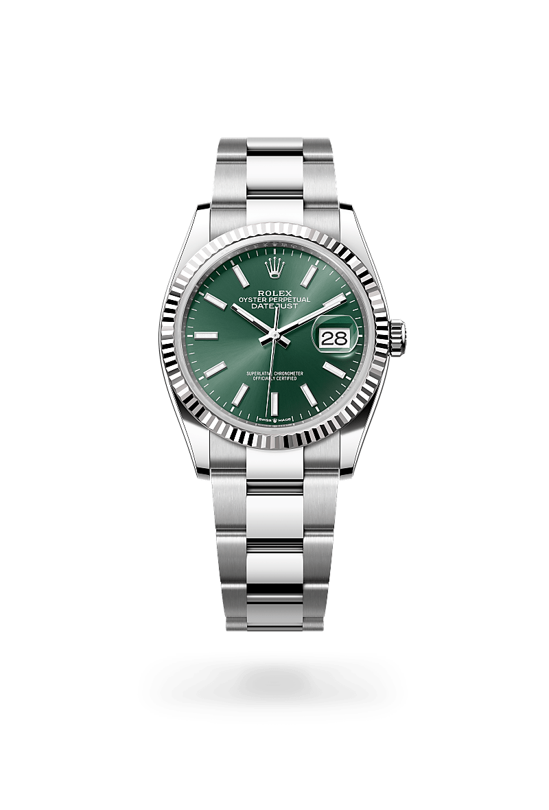 Rolex Datejust 36 M126234-0052 Herrenuhr - Oyster, 36 mm, Edelstahl Oystersteel und Weißgold 