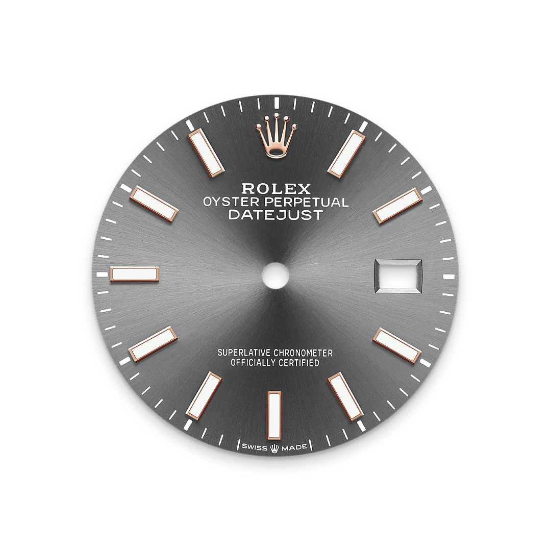 Schiefergraues Zifferblatt