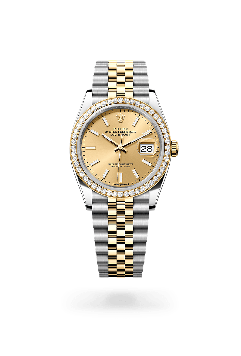 Rolex Datejust 36 Herrenuhr (M126283RBR-0001) Oyster, 36 mm, Edelstahl Oystersteel und Gelbgold mit Diamanten