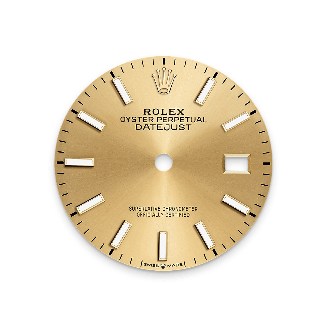 Champagner­farbenes Zifferblatt