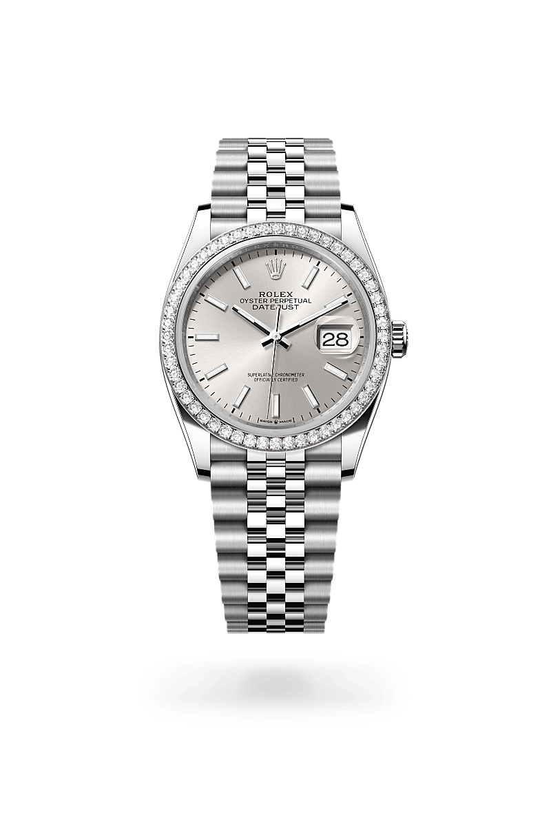 Rolex Datejust 36 M126284RBR-0005 Herrenuhr - Oyster, 36 mm, Edelstahl Oystersteel und Weißgold mit Diamanten
