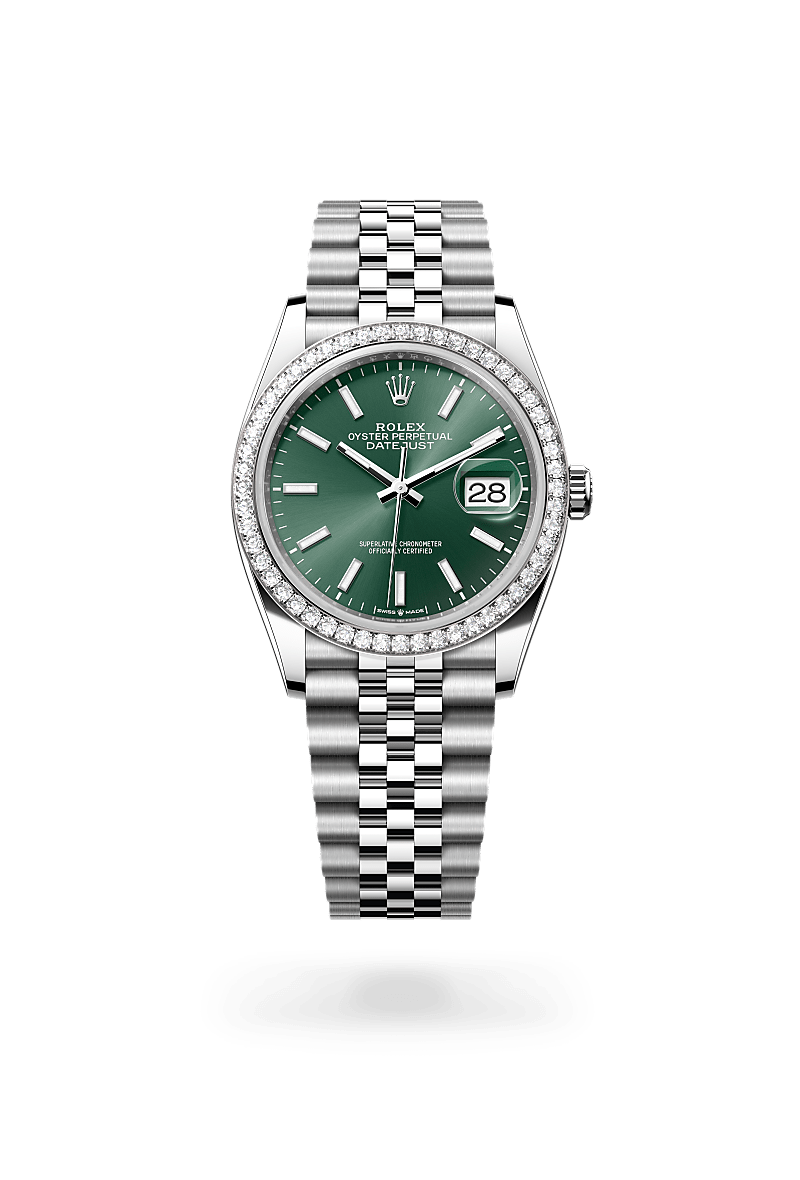 Rolex Datejust 36 Herrenuhr (M126284RBR-0043) Oyster, 36 mm, Edelstahl Oystersteel und Weißgold mit Diamanten