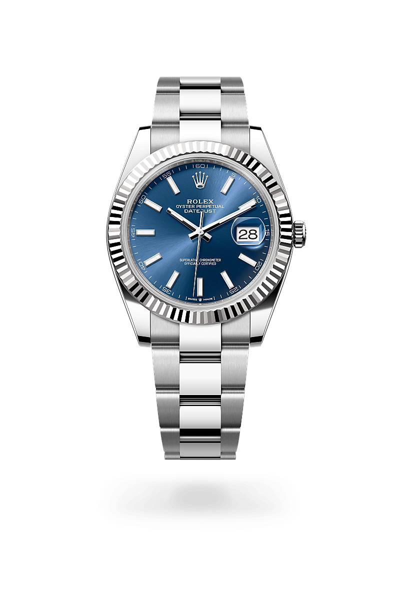Rolex Datejust 41 Herrenuhr (M126334-0001) Oyster, 41 mm, Edelstahl Oystersteel und Weißgold