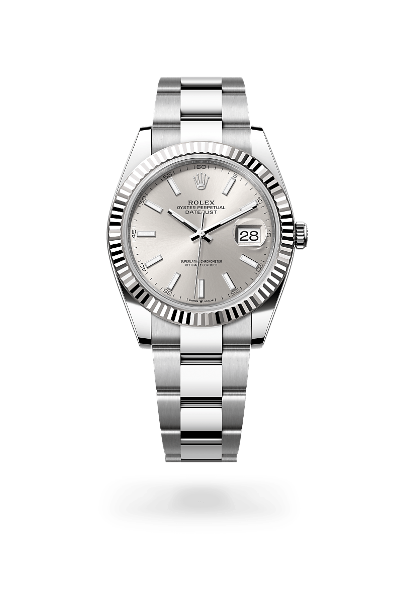 Rolex Datejust 41 Herrenuhr (M126334-0003) Oyster, 41 mm, Edelstahl Oystersteel und Weißgold