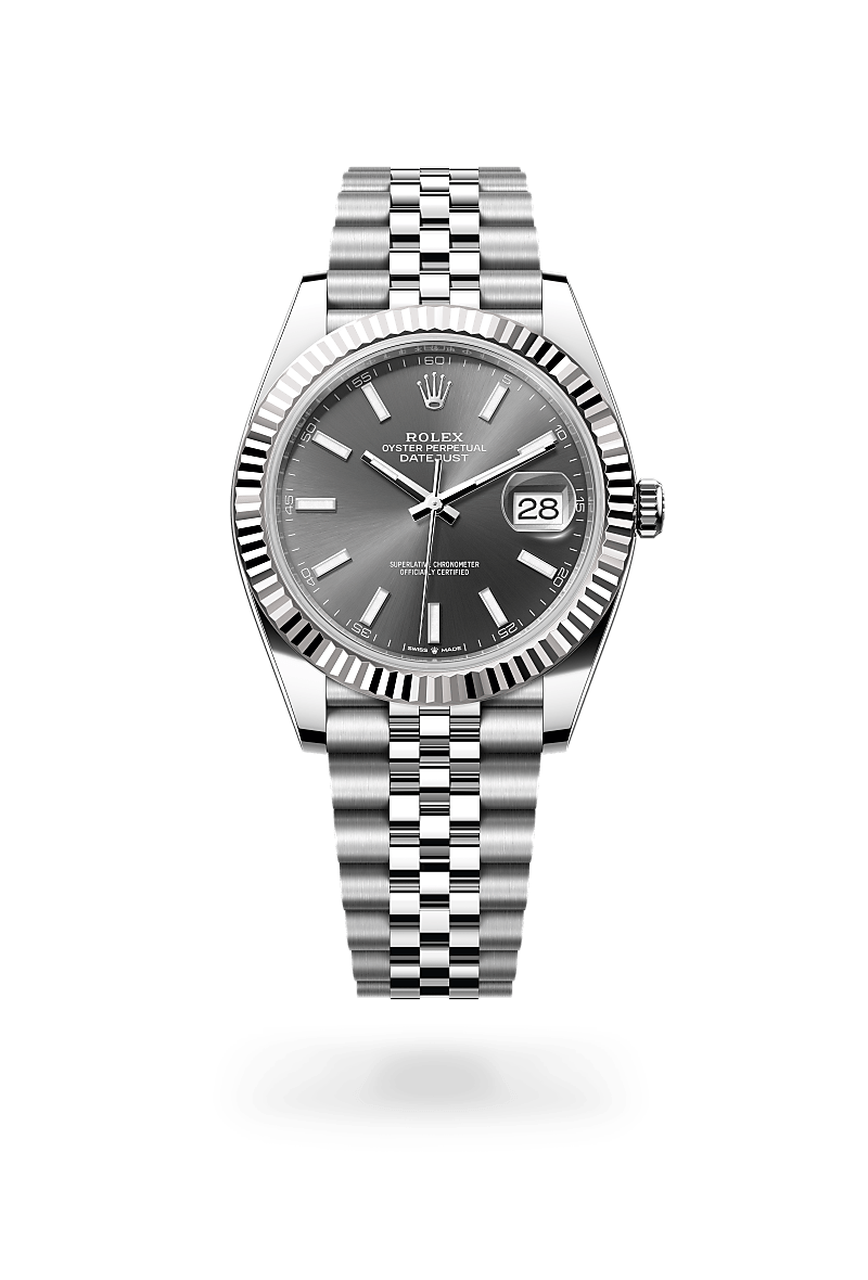 Rolex Datejust 41 Herrenuhr (M126334-0014) Oyster, 41 mm, Edelstahl Oystersteel und Weißgold